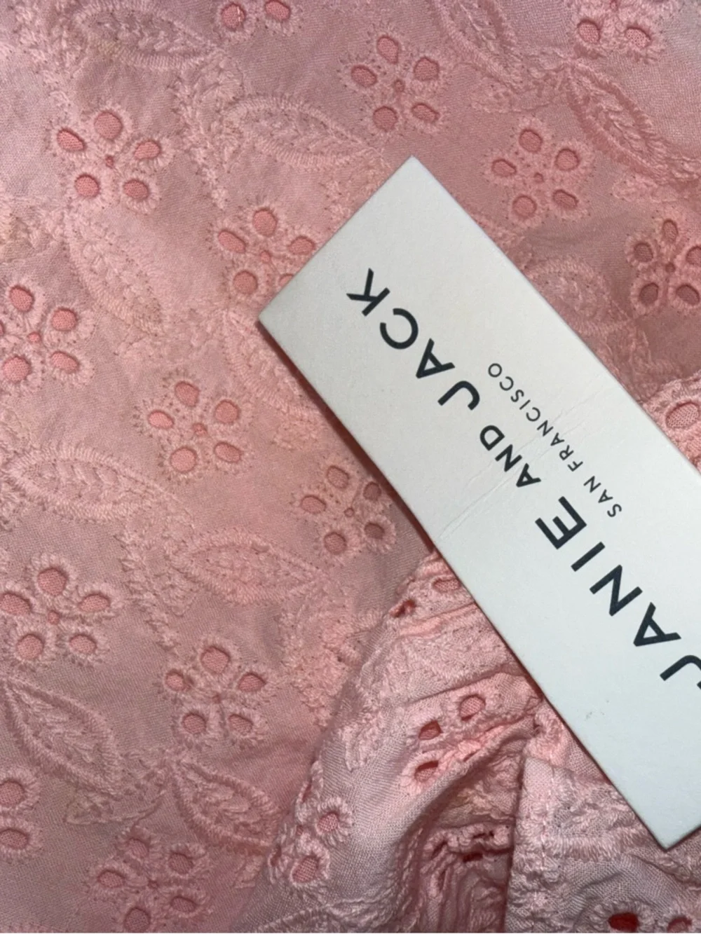Janie and Jack‎ Light Pink Eyelet Dress with Bloomers